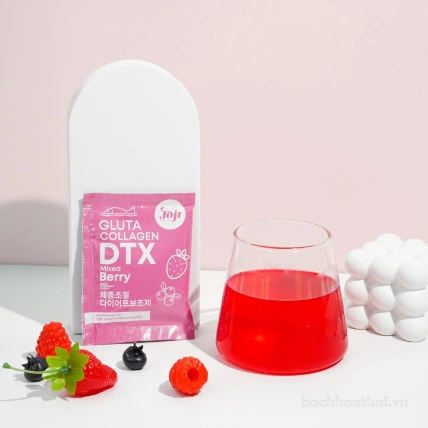Detox trái cây giảm cân, giữ dáng, đẹp da Joji Gluta Collagen DTX mixed Berry ảnh 10