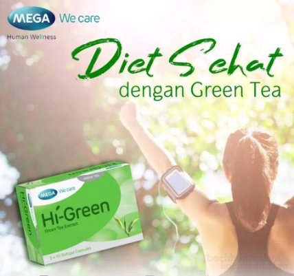 Viên uống trà xanh giảm cân đẹp da Mega we care Hi Green ảnh 8