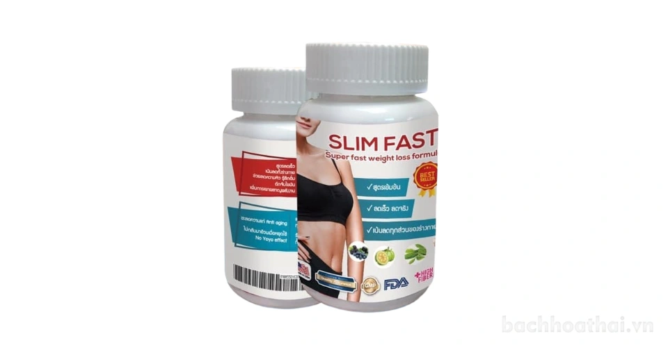 Giảm uống giảm cân nhanh Slim Fast 30 viên Thái Lan