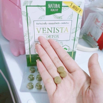 Viên uống detox chiết xuất trà xanh thảo mộc VENISTA Detox Thái Lan  ảnh 15