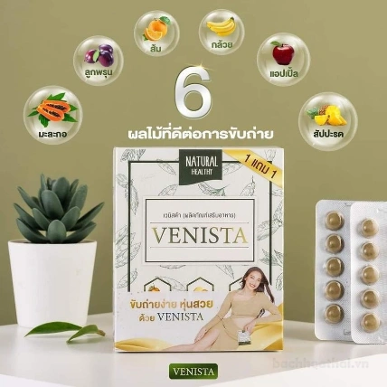 Viên uống detox chiết xuất trà xanh thảo mộc VENISTA Detox Thái Lan  ảnh 16
