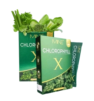 Ảnh sản phẩm Bột diệp lục detox thải độc MINE Chlorophyll X đào thải mỡ cân bằng cơ thể 1