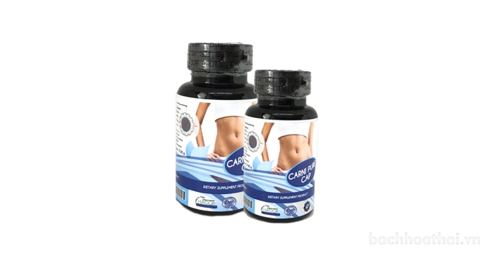 Viên uống giảm cân đốt mỡ Carni Pure Cap L-Carnitine L-Tartrate 500mg Thái Lan