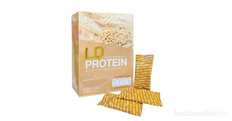 Bột Protein tăng cường cơ bắp không chất béo LD Protein hương lúa mạch