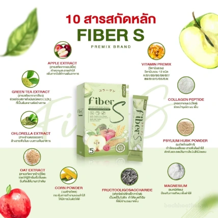 Detox hòa tan giảm cân Premix Fiber S Dietary ảnh 8