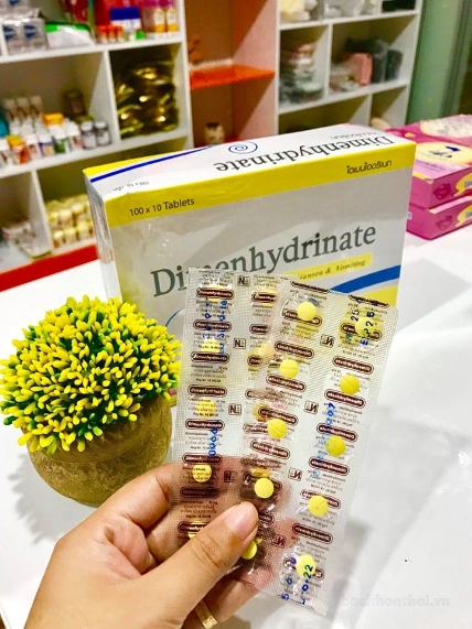 Thuốc chống say tàu xe Dimenhydrinate Thái Lan ảnh 4