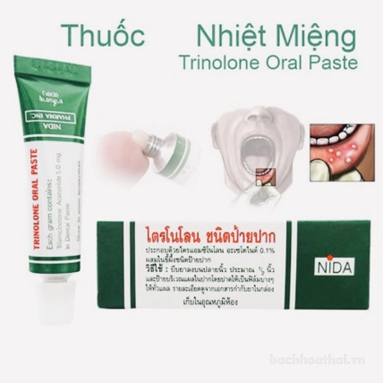 Kem trị nhiệt miệng Trinolone Oral Paste ảnh 6