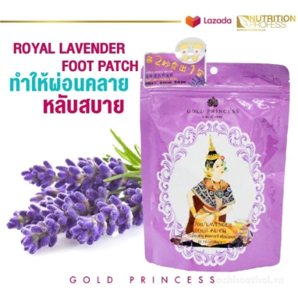 Miếng dán thải độc bàn chân Gold Princess (4 màu) Thái Lan ảnh 3