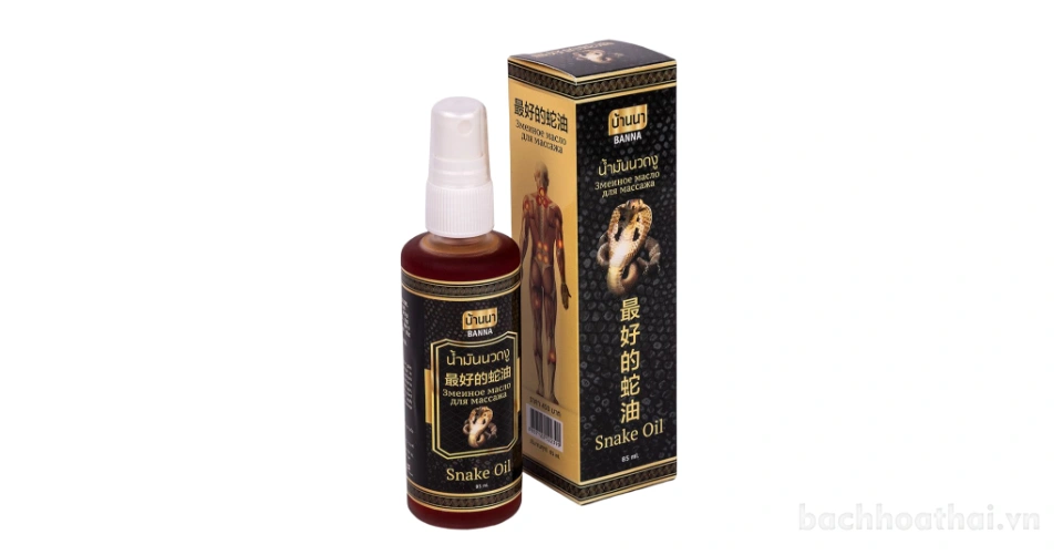 Dầu rắn xoa bóp dạng xịt Banna Snake Oil 85ml