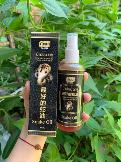 Dầu xịt xoa bóp rắn Banna Snake Oil ảnh 2