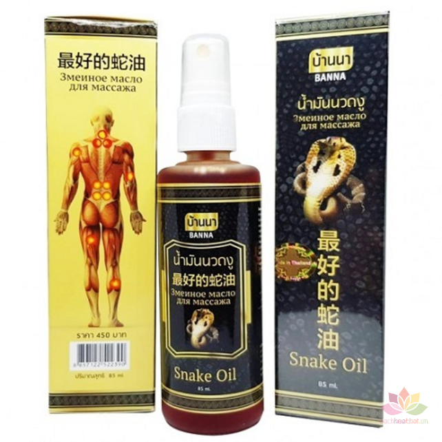 Dầu xịt xoa bóp rắn Banna Snake Oil ảnh 4