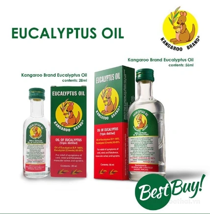 Dầu khuynh diệp 100% Eucalyptus Oil Kangaroo Brand ảnh 4