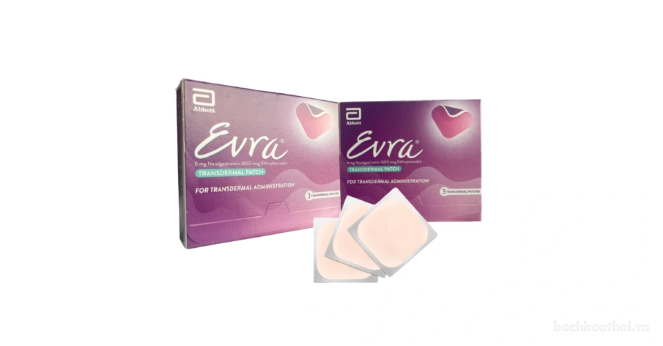 Miếng dán tránh thai Evra Transdermal Patch Thái Lan