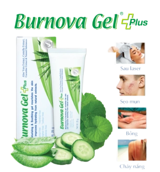 Ảnh sản phẩm Gel trị bỏng, tái tạo da từ nha đam Burnova Gel Plus Thái Lan 1