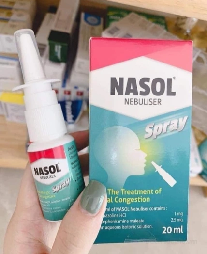 Chai xịt mũi Nasol Spray Nebuliser dạng chai xit 15ml Thái Lan ảnh 5