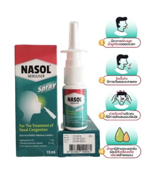 Ảnh sản phẩm Chai xịt mũi Nasol Spray Nebuliser dạng chai xit 15ml Thái Lan 1