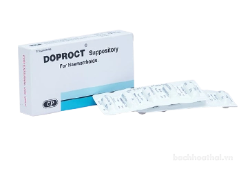Ảnh sản phẩm Thuốc đặt trị trĩ Doproct Suppository Haemorrhoid Thái Lan 1
