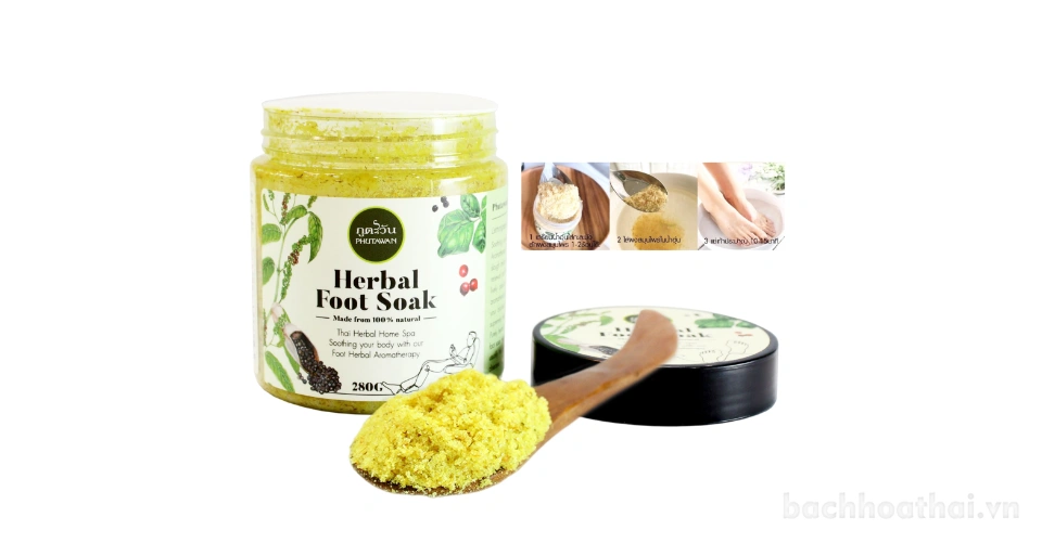 Muối ngâm chân Thảo Dược Phutawan Herbal Foot Soak Thái Lan