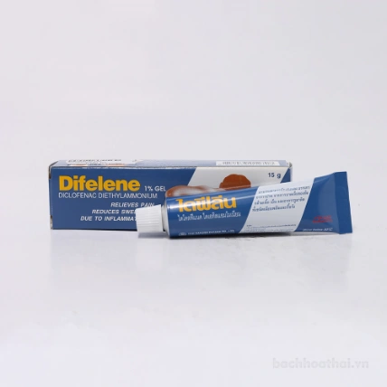 Gel kháng viêm giảm đau cơ xương khớp Difelene Diclofenac Diethylammonium Thái Lan ảnh 6