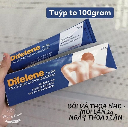 Gel kháng viêm giảm đau cơ xương khớp Difelene Diclofenac Diethylammonium Thái Lan ảnh 9