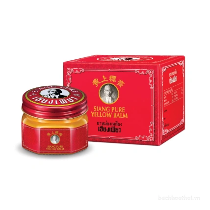 Dầu cù là giảm đau nhức cơ xương khớp ông già Siang Pure Yellow Balm ảnh 14