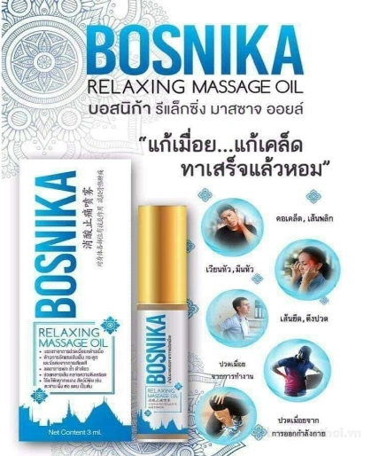 Dầu xoa bóp giảm đau nhức toàn thân Bosnika Relaxing Massage Oil Thái Lan ảnh 7