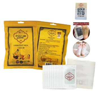 Ảnh sản phẩm Túi 10 miếng dán thải độc bàn chân Lanna Foot Patch  1