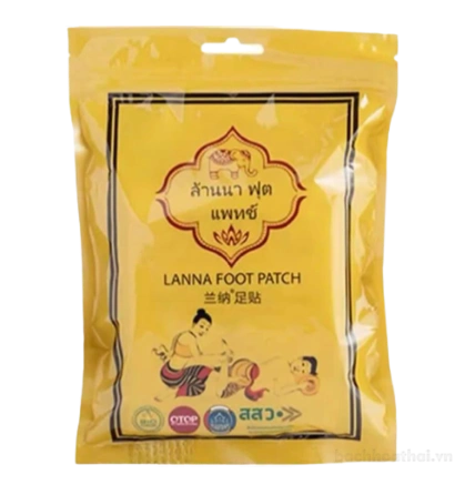 Miếng dán thải độc bàn chân Lanna Foot Patch ảnh 1