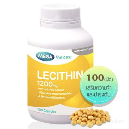 Viên uống bổ não cải thiện chức năng gan Mega We Care Lecithin 1200 mg ảnh 2