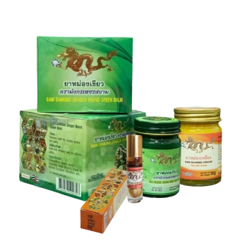 Ảnh sản phẩm Dầu cù là rồng vàng 22 vị Siam Diamond Dragon Balm 50gr 1