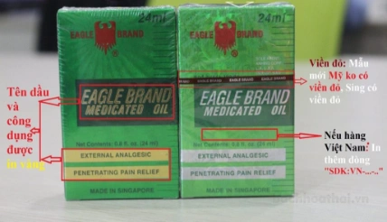 Dầu gió xanh hiệu con ó Eagle Brand Medicated Oil ảnh 4
