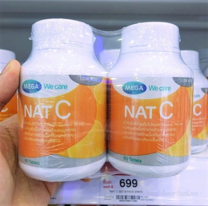 Viên uống bổ sung Vitamin C Mega We Care NAT C 1000mg ảnh 6