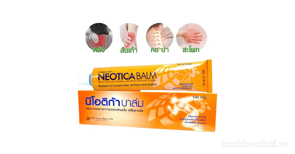 Kem xoa bóp giảm đau trị bong gân Neotica Balm