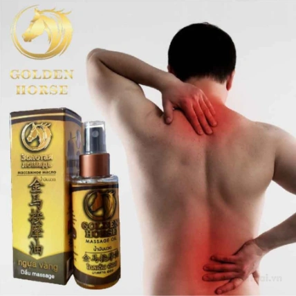 Dầu xoa bóp Ngựa Vàng Golden Horse Massage Oil  ảnh 2