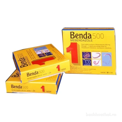 Tẩy giun sán ký sinh trùng Benda 500 Mebendazole  ảnh 5