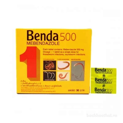 Tẩy giun sán ký sinh trùng Benda 500 Mebendazole  ảnh 7