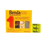 Ảnh sản phẩm Tẩy giun sán ký sinh trùng Benda 500 Mebendazole  1
