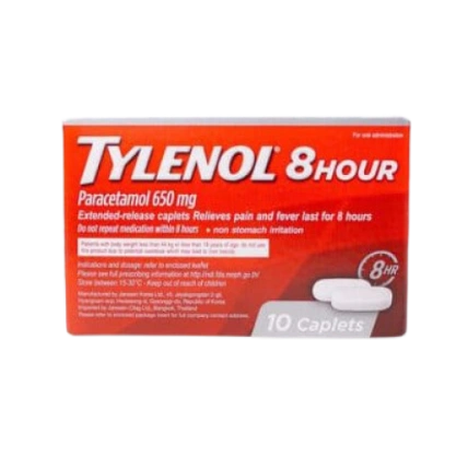 Tylenol 8 Hour Thái Lan hạ sốt giảm đau nhanh ảnh 1