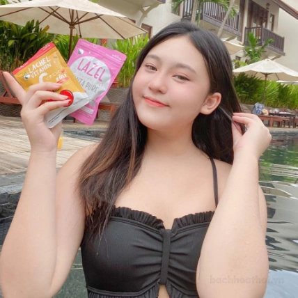 Viên uống trắng da giảm mụn thâm Lachel Vitamin C ảnh 20