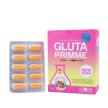 Viên uống trắng da chắc khỏe móng tóc Gluta Primme New ảnh 1