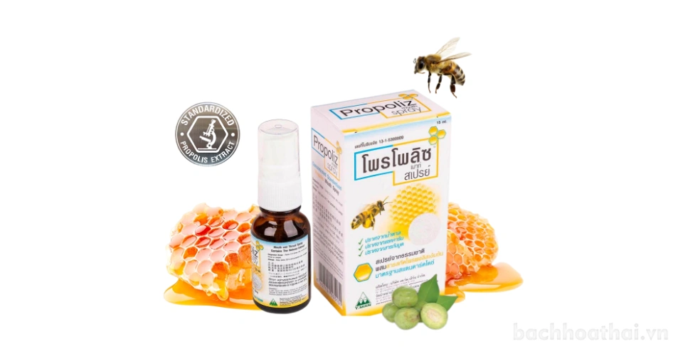 Xịt họng trị ho keo ong Propoliz Mouth Spray