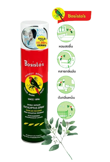 Xịt phòng 100% tinh dầu khuynh diệp Bosisto's Eucalyptus Spray loại bỏ mầm bệnh  ảnh 1