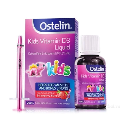 Ostelin Kids Vitamin D3  thuốc nước bổ sung vitamin D cho trẻ em ảnh 2
