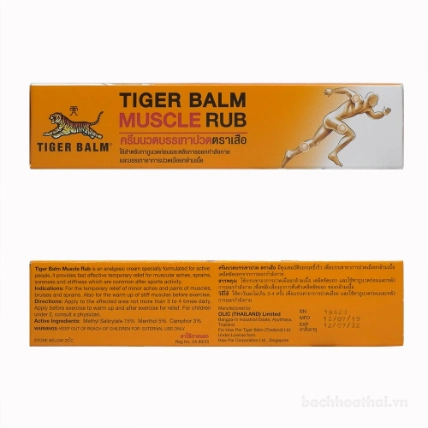 Tiger balm Muscle rub giảm bong gân cơ, giảm đau đớn  ảnh 8