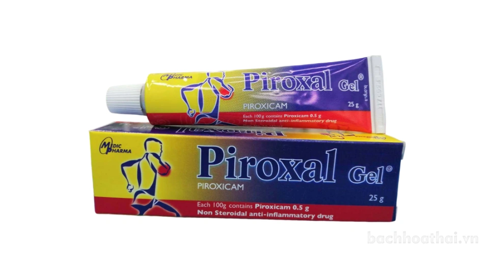 Gel Piroxal Piroxicam giảm đau và sưng cơ, dây chằng, khớp