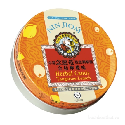 Kẹo ngậm ho Xuyên Bối Tỳ Bà Nin Jiom Herbal Candy - Hong Kong   ảnh 10