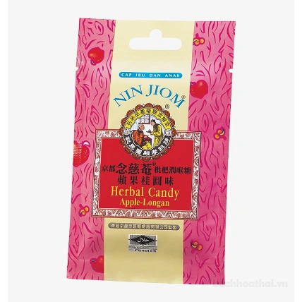 Kẹo ngậm ho Xuyên Bối Tỳ Bà Nin Jiom Herbal Candy - Hong Kong   ảnh 18