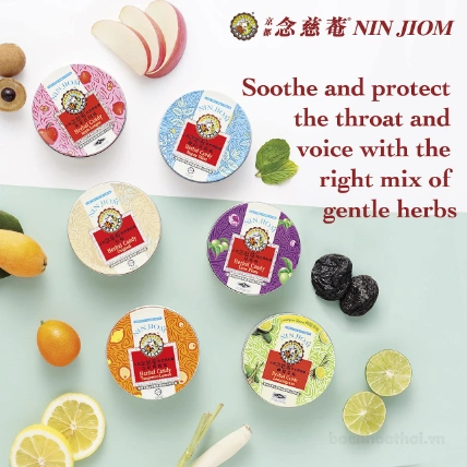 Kẹo ngậm ho Xuyên Bối Tỳ Bà Nin Jiom Herbal Candy - Hong Kong   ảnh 6