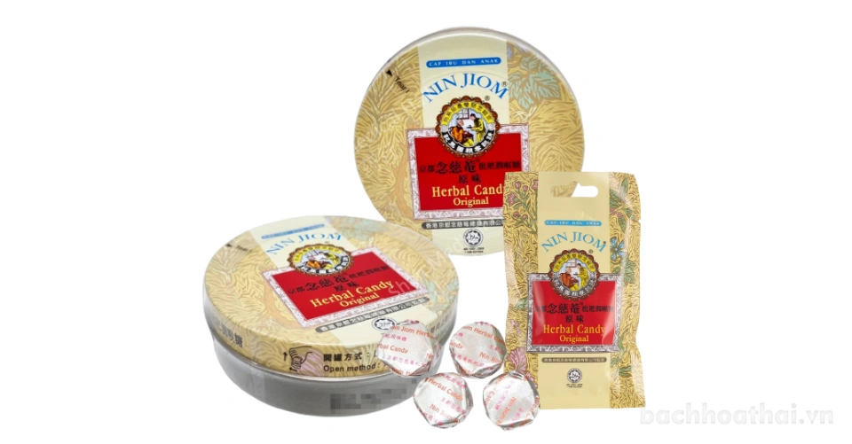 Kẹo ngậm ho Xuyên Bối Tỳ Bà Nin Jiom Herbal Candy - Hong Kong