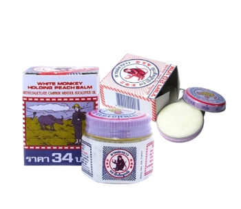 Ảnh sản phẩm Dầu cù là con khỉ White Monkey Holading Peach Balm Thái Lan  1